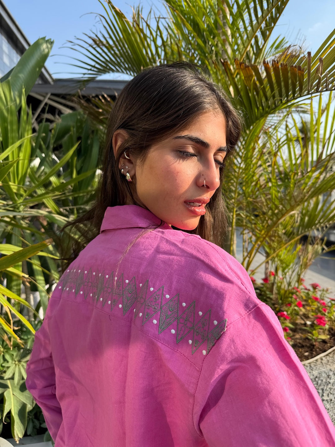 Image of Linen Bloom Short Jacket